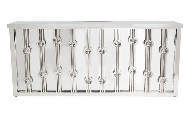Modern reflective console table