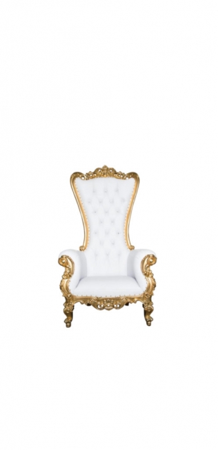 Luxurious gilded accent chair