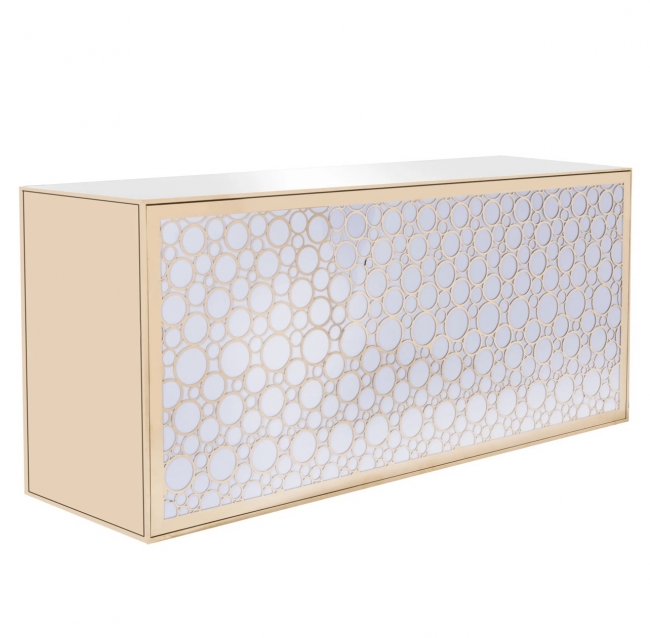 Elegant sideboard with circular design