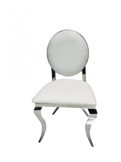 Modern chair with round backrest
