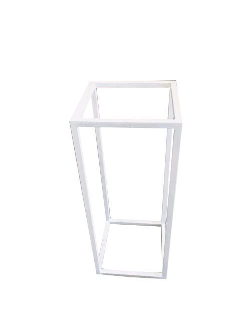 Minimalist open cube stand