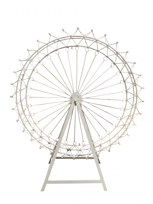 Minimalist Ferris wheel structure display