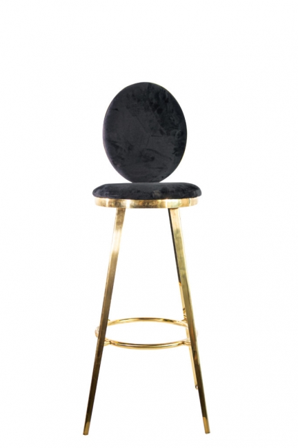 Luxurious high-back stool design