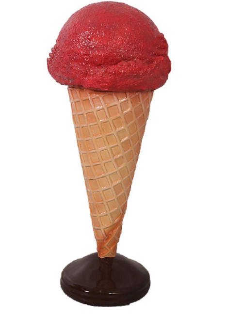 Large waffle cone art piece