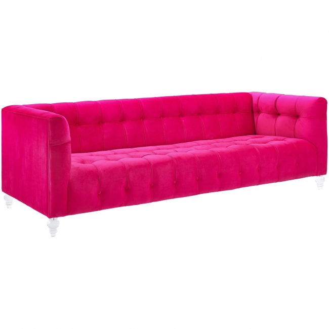 Stylish modern pink sofa design