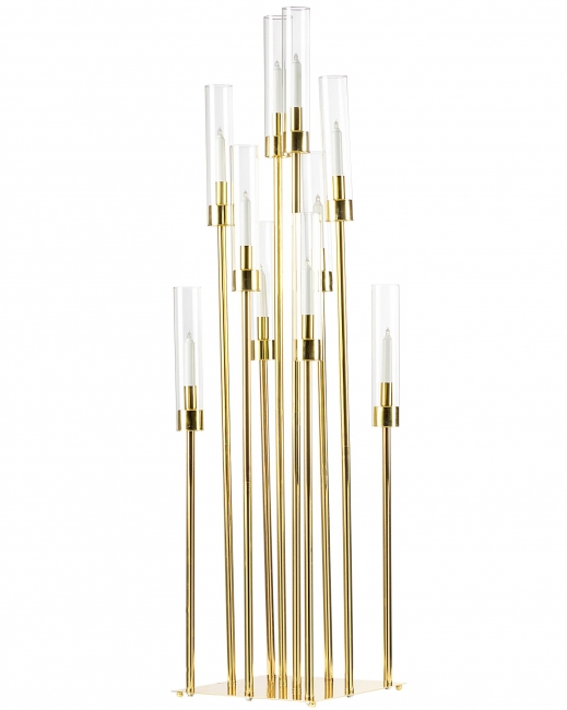 Tall elegant gold lamp design