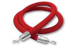 Elegant red queue rope