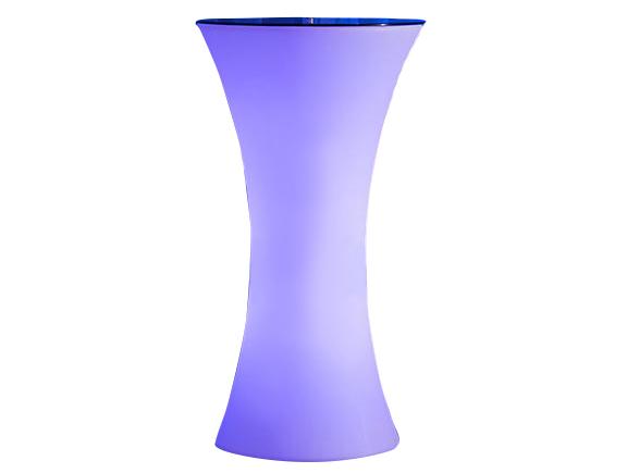 Tall purple LED cocktail table