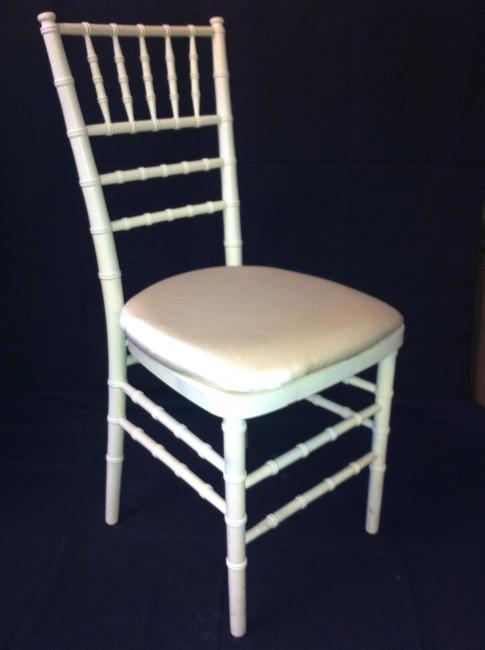 Simple white chair for formal occasions
