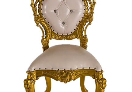 Luxurious baroque-style chair design