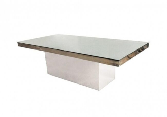 Contemporary table with minimalist design