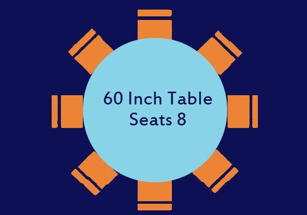 Seating plan for 60-inch table