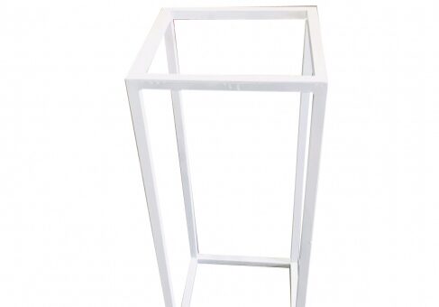 Minimalist open cube stand