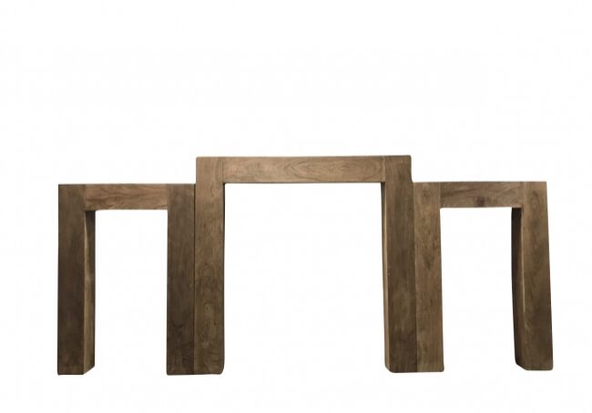 Minimalist wooden art pieces