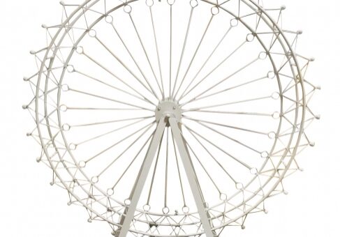 Minimalist Ferris wheel structure display