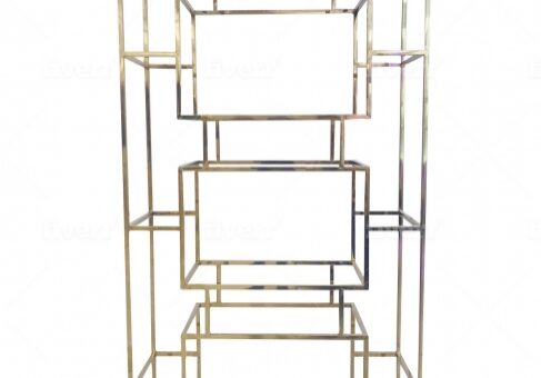 Modern metal display shelf