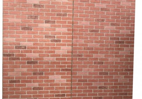 Close-up of red brick texture