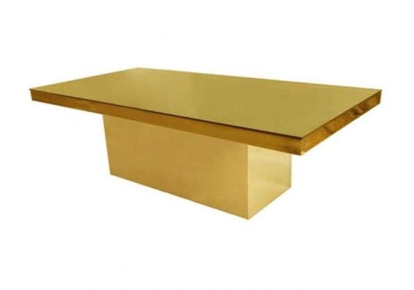 Modern gold table centerpiece