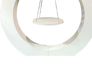 Minimalist round swing chair