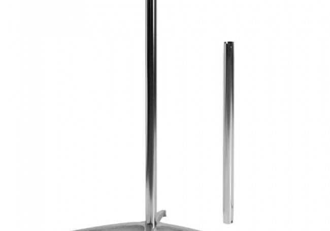 Tall round table with detachable leg