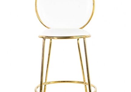 Modern stool with white seat
