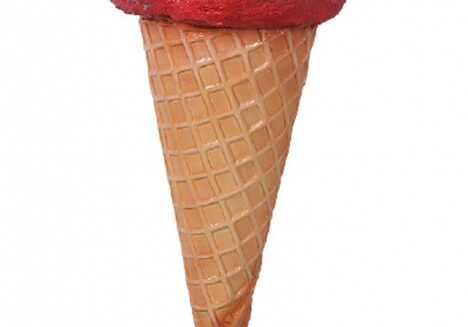 Large waffle cone art piece