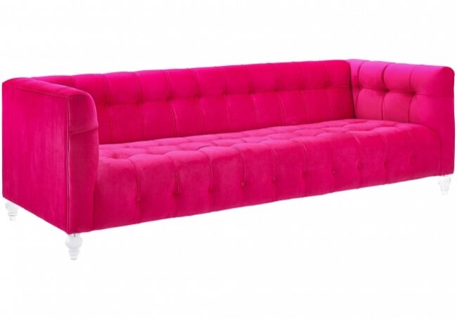 Stylish modern pink sofa design