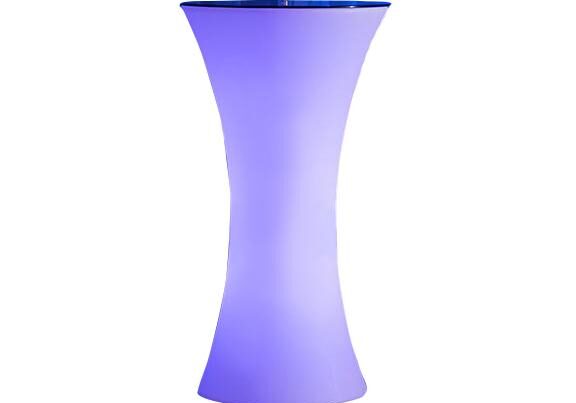 Tall purple LED cocktail table